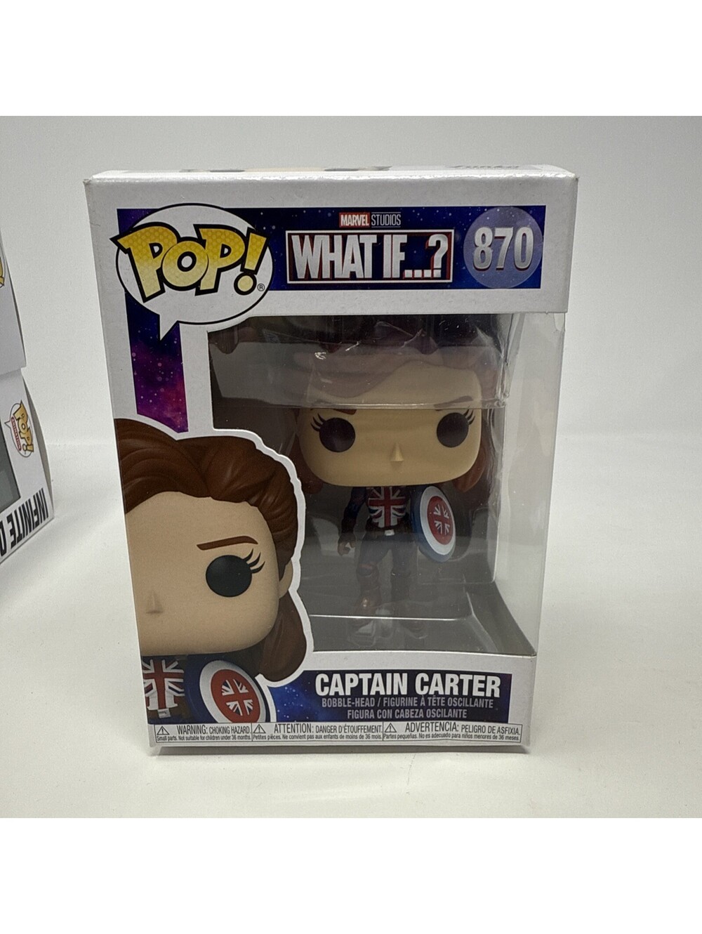 Funko Pop What If...? Captain Carter Bobblehead Figurine